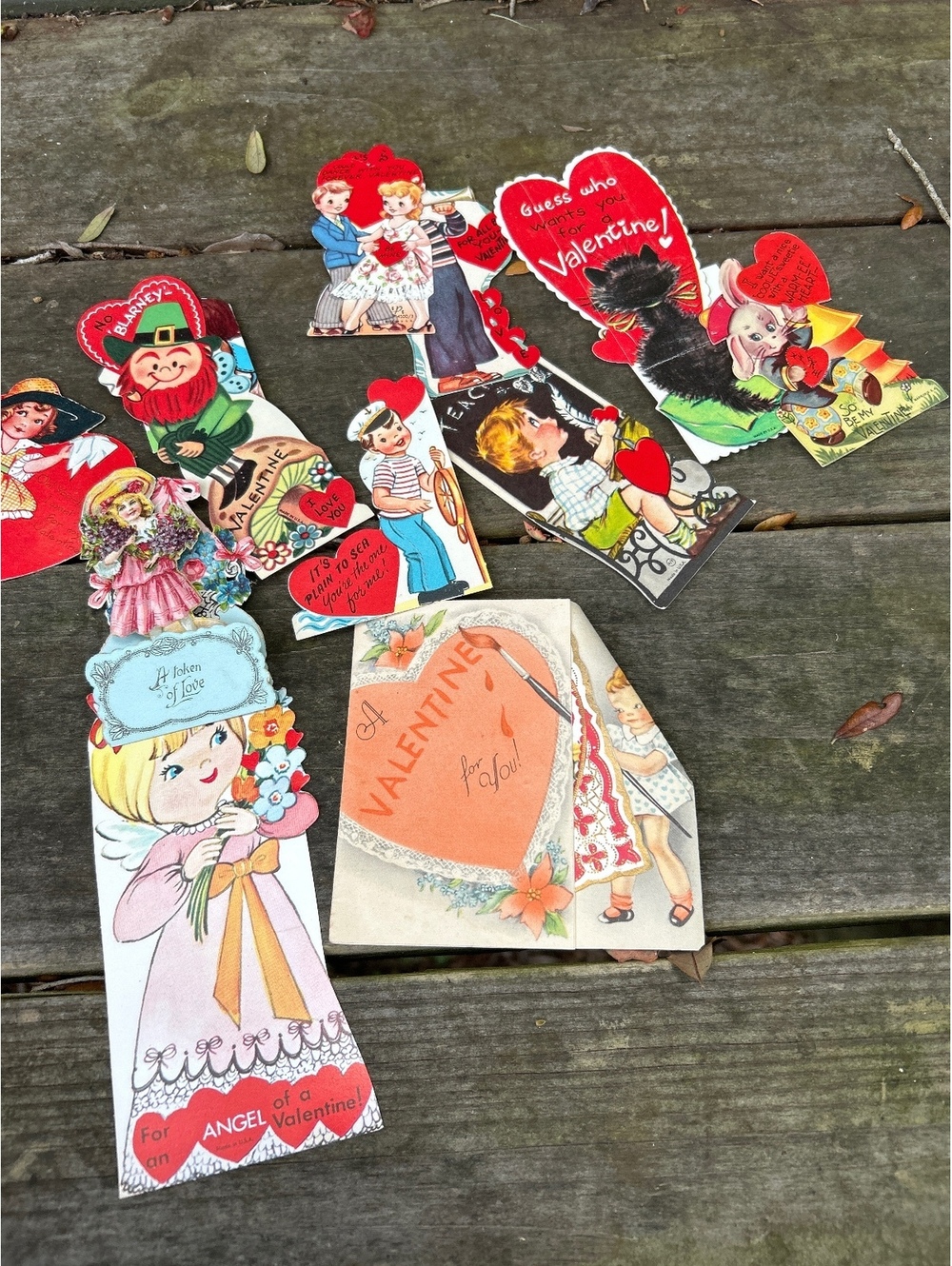 Vintage Assorted Valentine Cards with Envelopes